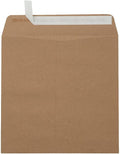 LUXPaper Square Invitation Envelopes | Peel & Press | 8" x 8" | Grocery Bag Brown | 70lb. Text | 50 Qty
