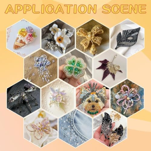 songin seed beads kit with bugle beads, 7, front angle view