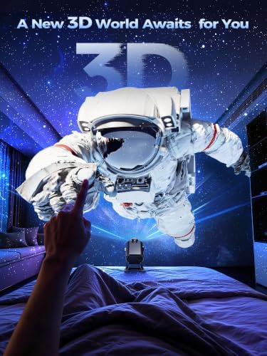 one fire 3d galaxy projector, 65 scenes hd shown in use
