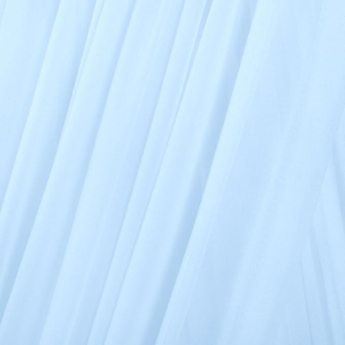 MLMC Baby Blue Wedding Arch Draping Fabric 2 Panels 29" x 20 FT Extra Long Lavender Gauze Drapes Sheer Backdrop Curtains 6.6 Yards Outdoor Drapery Panels for Wedding Ceremony Party Ceiling Decoration
