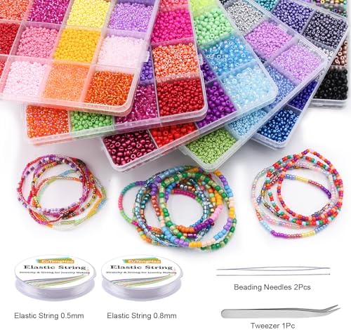 eutenghao 81600pcs glass seed beads craft beads 6/0,8/0,12/0 showing dimensions