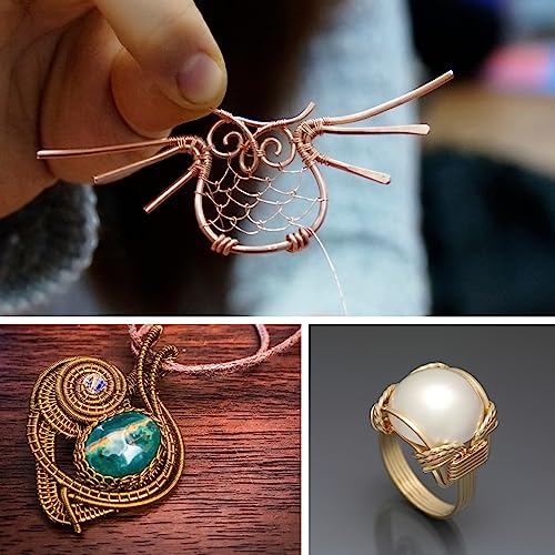 The Beadsmith Wire Elements Craft Wire – Tarnish Resistant, Soft Temper, Round, Hematite Color – 0.51mm, 24 Gauge, 10 Yard Spool – Jewelry Making, Wire Wrapping, Floral, & Other DIY Crafts