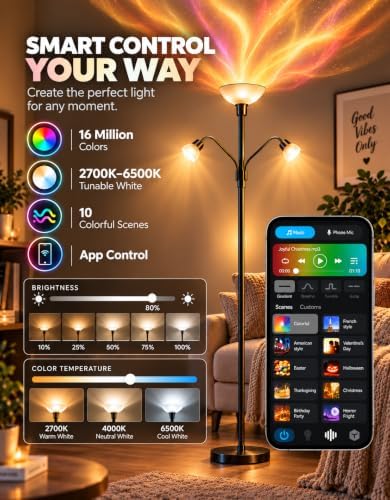 Projector Smart Light Bulb, 16M RGBWW Color Changing E26 Pattern Lamp