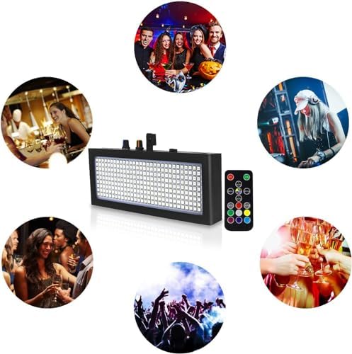 Stage Strobe Light, Super Bright Flash Stage Lighting, Sound Activated and Sp...