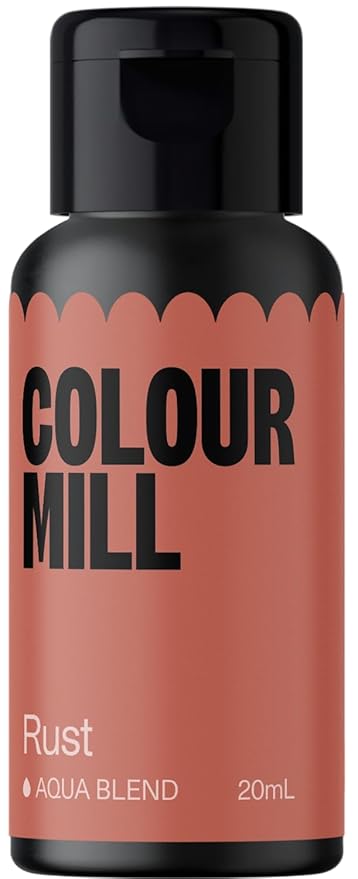 Colour Mill Aqua Blend Water-Based Food Coloring, 20 Milliliters Rust