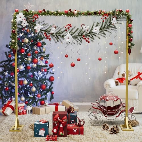 ogemxu 8.2ft backdrop stand, square wedding arch &, package contents