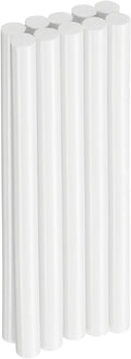 HARFINGTON 10pcs Hot Glue Sticks 0.43" Dia x 5.91" Long EVA Mini Hot Melt Adhesive Glue Stick for Hot Melt Gun Wood Plastic Glass Flowers Fabrics Foam, White