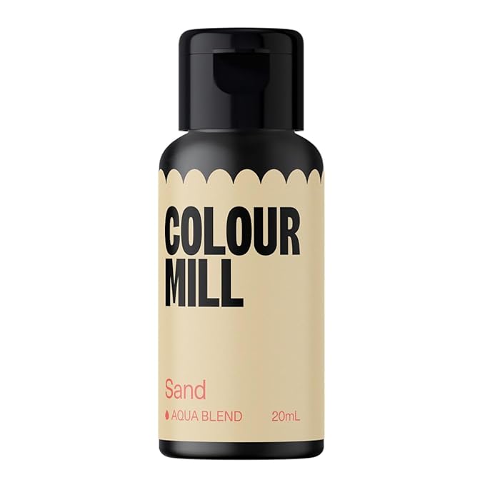 Colour Mill Aqua Blend Water-Based Food Coloring, 20 Milliliters Sand