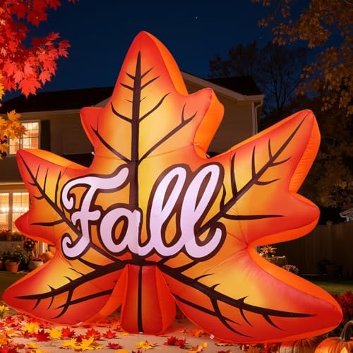 goosh 8.6 ft thanksgiving inflatables decorations outdoor blow on a desk or shelf