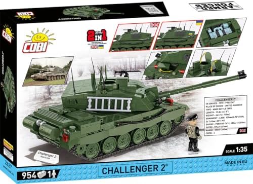 cobi armed forces challenger 2 tank building set, view 15