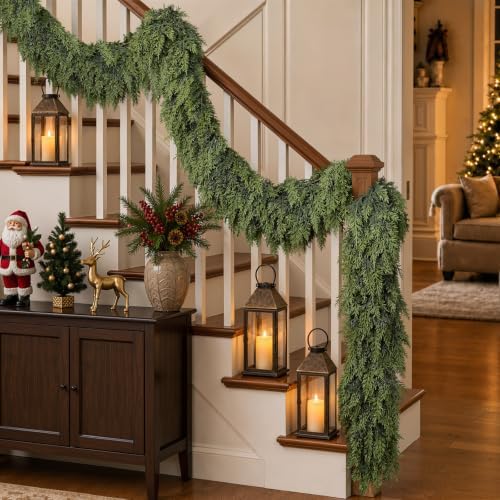 alupssuc 9ft christmas garland, encrypting real touch &full, package contents
