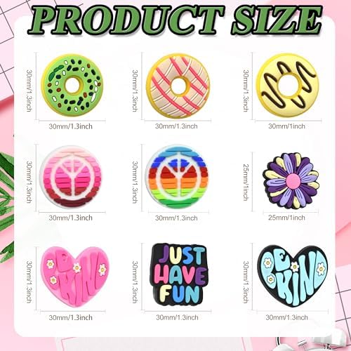 foods leisure silicone beads, silicone focal beads for, side view
