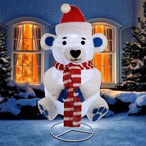 glintoper lighted christmas decorations, pre-lit pop up plush, main product view