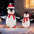 dumos 2-piece lighted penguin family lovely outdoor christmas, main product view