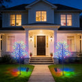 solar cherry blossom tree lights with remote for, main product view