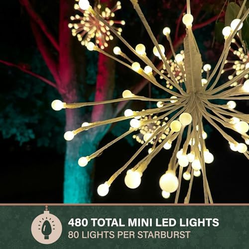 fraser hill farm 16-in. prelit led starburst with on a desk or shelf