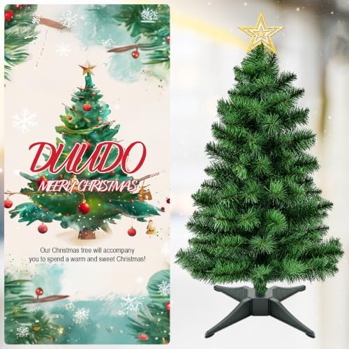 duudo 4ft premium hinged artificial holiday small mini, side view