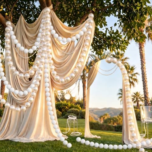 quick link pearl ball garland with 16.4ft pearl, package contents