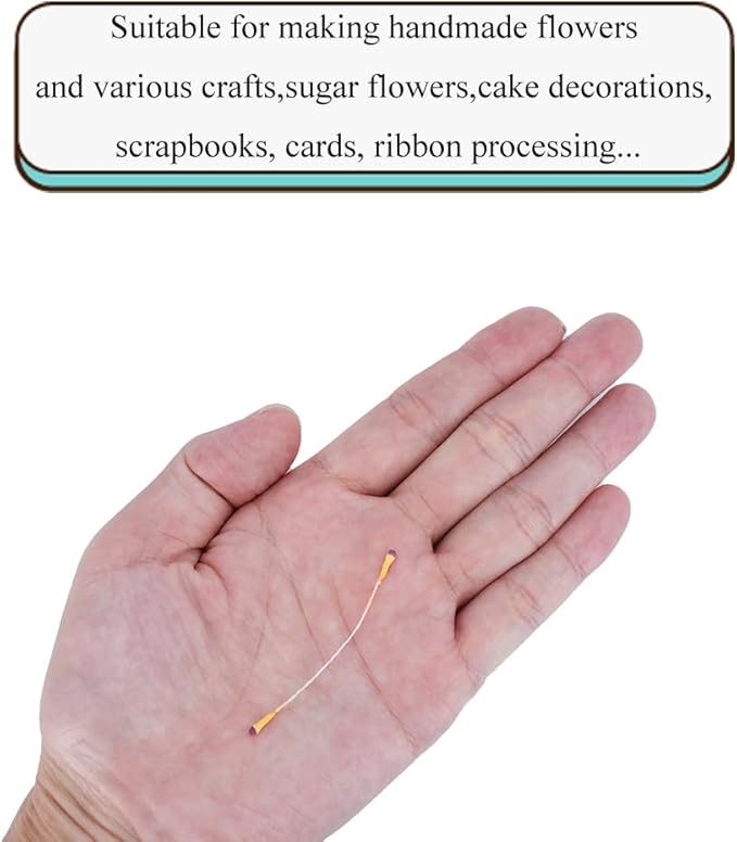 HAHIYO 700Pcs 2mm Yellow and Purple Matte Double Head Flower Stamen Pistil for Flower Making Scrapbook Decoration Handmade Artificial Flowers Pistil Matt-Like Floral Stamens Flowers Pollen Stamen