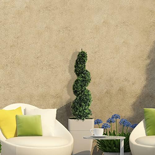 artificial topiary trees 43.3 inch/3.6 ft boxwood spiral on a desk or shelf