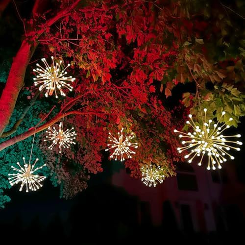 fraser hill farm 16-in. prelit led starburst with shown in use