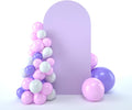 bricia Wedding Arch Backdrop Stand Cover, 6.6FT Double Sided Stretchy Arch Cover Fitted Wedding Birthday Party Banquet Decoration (Lavender 79.2''Lx39.6''W)