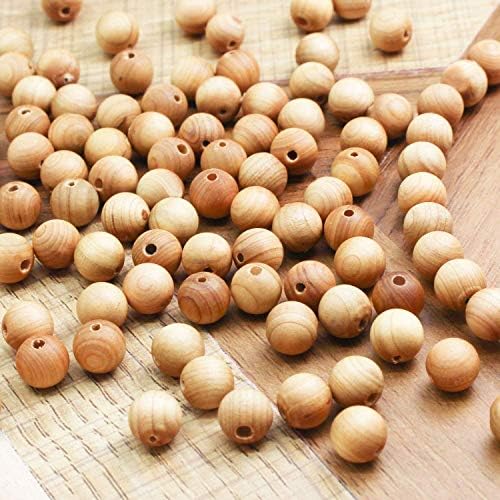 8mm natural sandalwood round beads gorgeous craft handmade shown in use