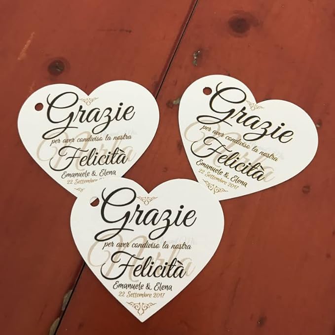 54-108 Pack Custom Hang Tag Personalized Name Paper Tags Customize Any Logo Text Label Tags for Clothes Jewelry Gift Wedding Birthday Favors and Small Business