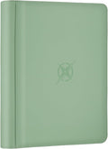 Trading Card Binder, Card Binder 9 Pocket for Trading Cards, Holds 540 Cards, Zippered Premium Card Collection Binder Album for Game Card, Sports Card, Yugioh, MTG (Soft Green)