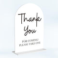 Please Take One Sign for Wedding Acrylic Arch Wedding Bridal Shower Baby Shower Welcome Table Signs for Ceremony and Reception Decor 7 x 5 Inches