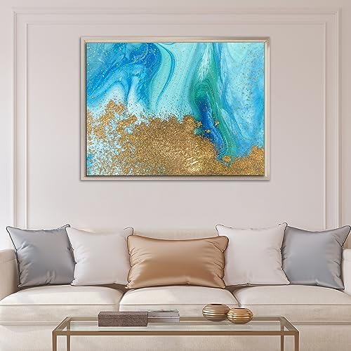 pixy canvas 16x24 inch floater frame for canvas, close-up detail