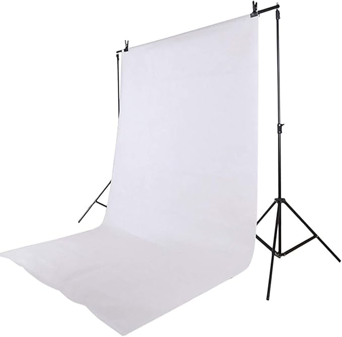 Solid Photography Backdrop Background Chromakey Muslin Portrait Background Screen for Photo Video Studio… (White, 10x20ft)