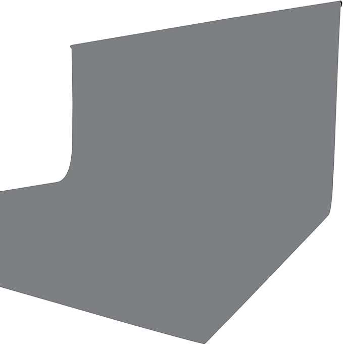 ISSUNTEX 5X7 ft Background Muslin Backdrop, Photo Studio, Collapsible High Density Screen for Video Photography and Television-Gray