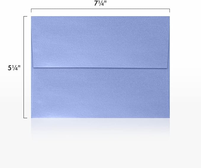 LUXPaper A7 Invitation Envelopes | Peel & Press | 5 1/4" x 7 1/4" | Vista Metallic | 80lb. Text | 1,000 Qty