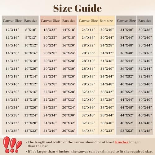 b.b.f make 16x32 solid wood stretcher bars for, package contents