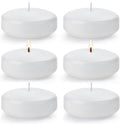 White Floating Candles for Centerpieces 3 inch 36 Pack Round Burning Tea Light Candles Unscented Smokeless Paraffin Wax Dripless, for Valentine's Day, Wedding, Party, Home Decor, Pool (36 Pack)