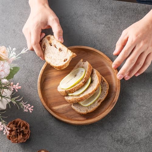 bf bill.f since 1983 wooden plates round dinner, package contents