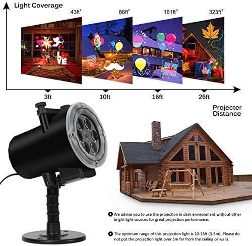 christmas halloween lights projector outdoor,syslux holiday projector lights,16 showing dimensions
