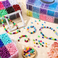 baderke 16000 pcs pony beads bulk with clear, main product view