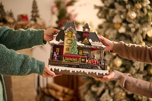 valery madelyn christmas railway station showing dimensions