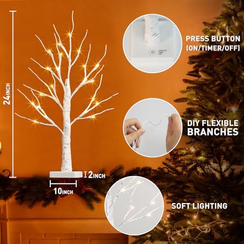 pabipabi lighted birch tree with led lights christmas showing dimensions