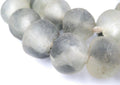 jumbo recycled glass beads, 21–25mm – african sea, main product view