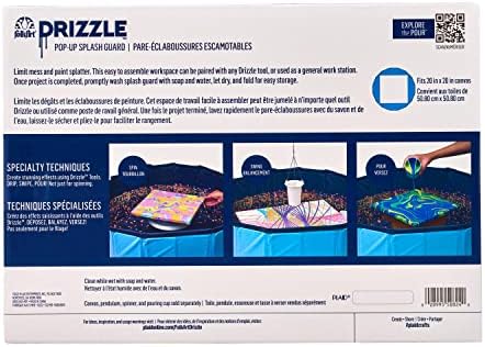 folkart drizzle pop-up splash guard, durable tool for, package contents
