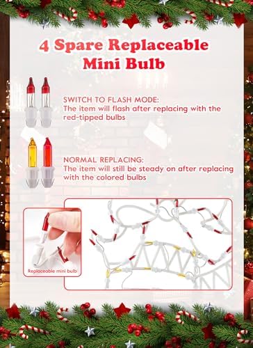 christmas window lights,wreath,candy cane, snowflakes, snow man, close-up detail