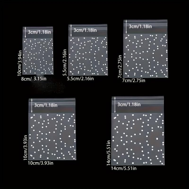 100Pcs Self Sealing Frosted Packaging Bags, Fashion Style Storage Bags, Reusable Sealing Plastic Bags for Gift Wrapping Storage Supplies