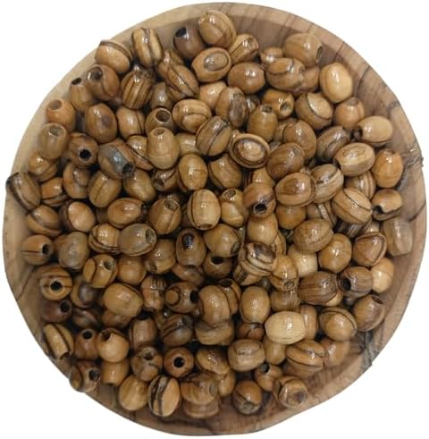 prayer beads for sale olivewood 10mm oval (500 shown in use