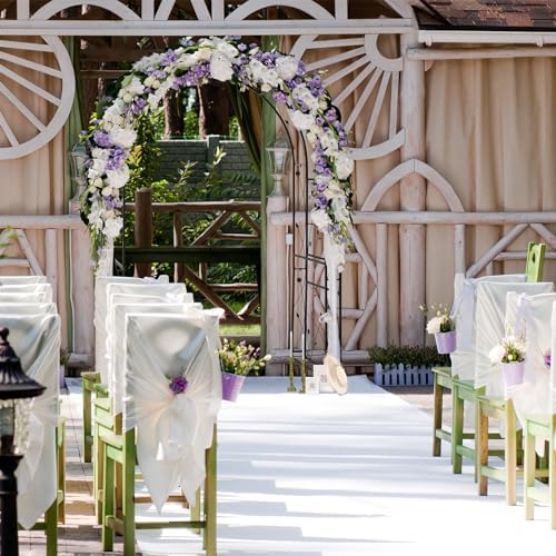 vingli garden arbor, arch for wedding ceremony party, side view