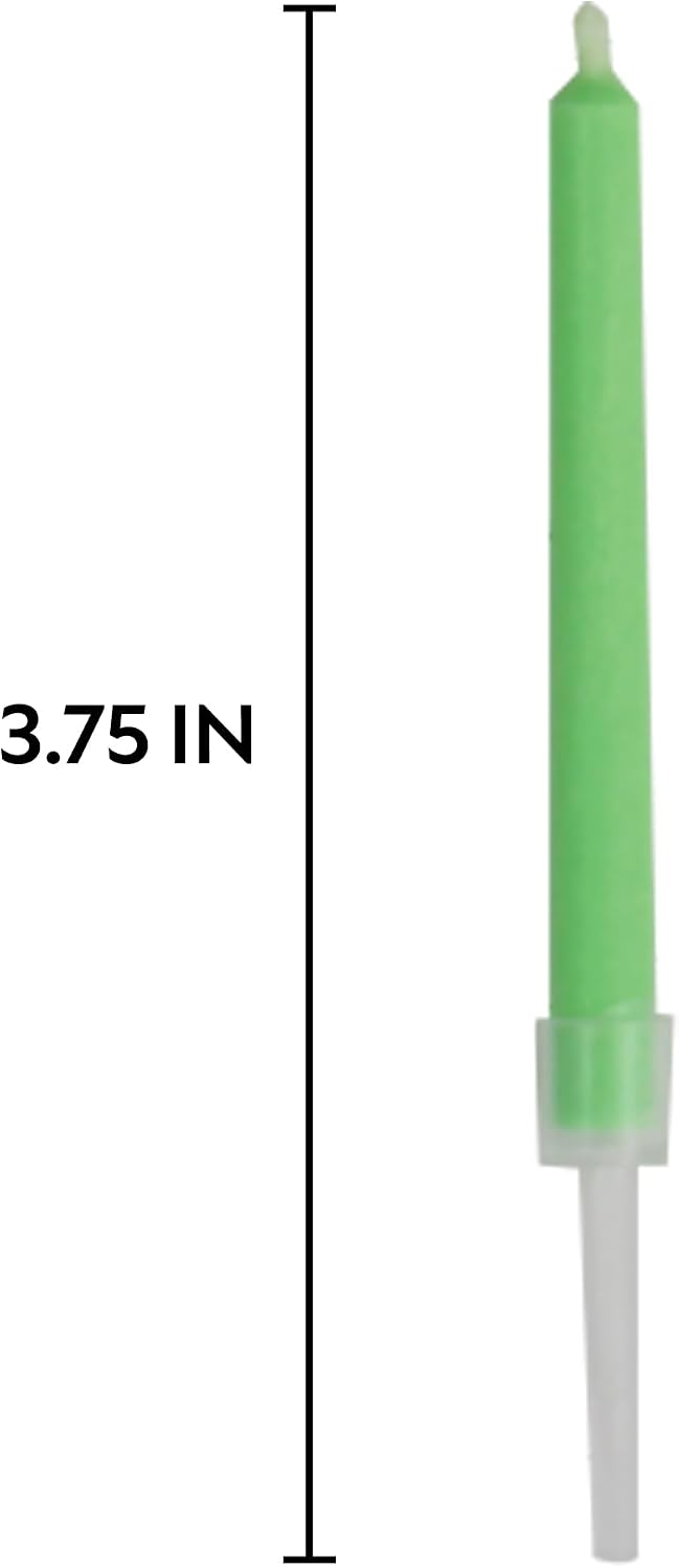 12-Count Neon Birthday Candles, Candle for Cake, Cupcake, Party Celebration