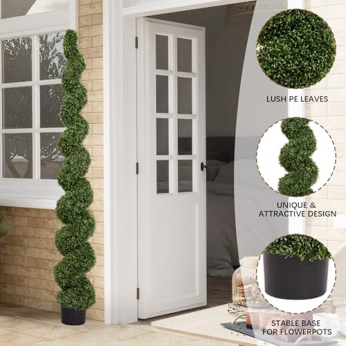 the bloom times 7ft large spiral topiary trees, view 9