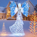 tangkula 5.2 ft christmas lighted iridescent angel with, main product view